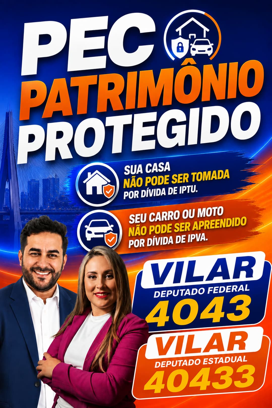 Arte da proposta Patrimônio Protegido — VILAR Estadual 40433 e Federal 4043